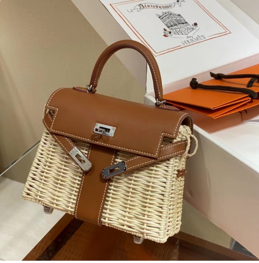 KELLY PICNIC STRAW MINI HANDBAG