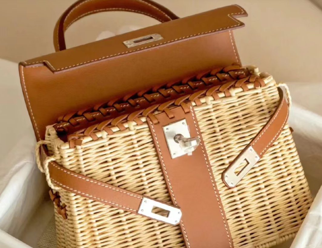 KELLY PICNIC STRAW MINI HANDBAG