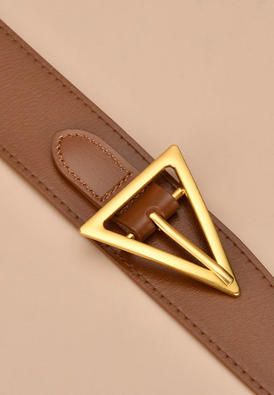 TRIANGLE BUCKLE CORSET BELT