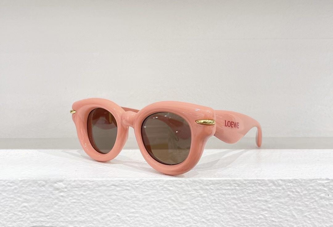 WOMEN'S INFLATED ROUND SUNGLASSES