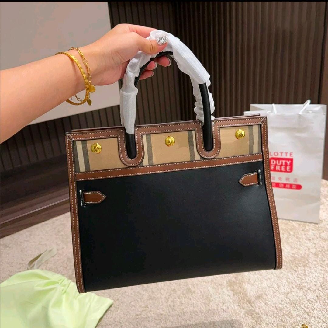 VINTAGE TOP-HANDLE TITLE MINI CROSS BAG