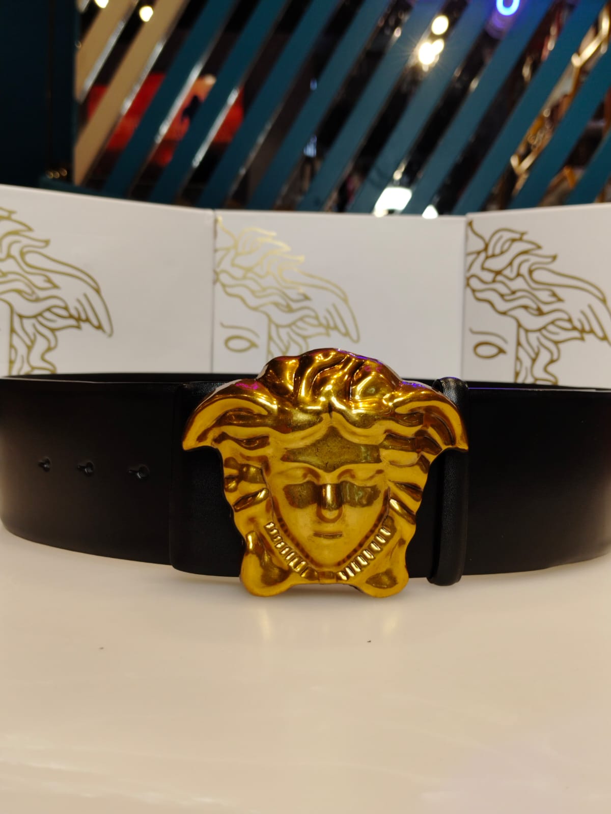 LA MEDUSA LEATHER BELT