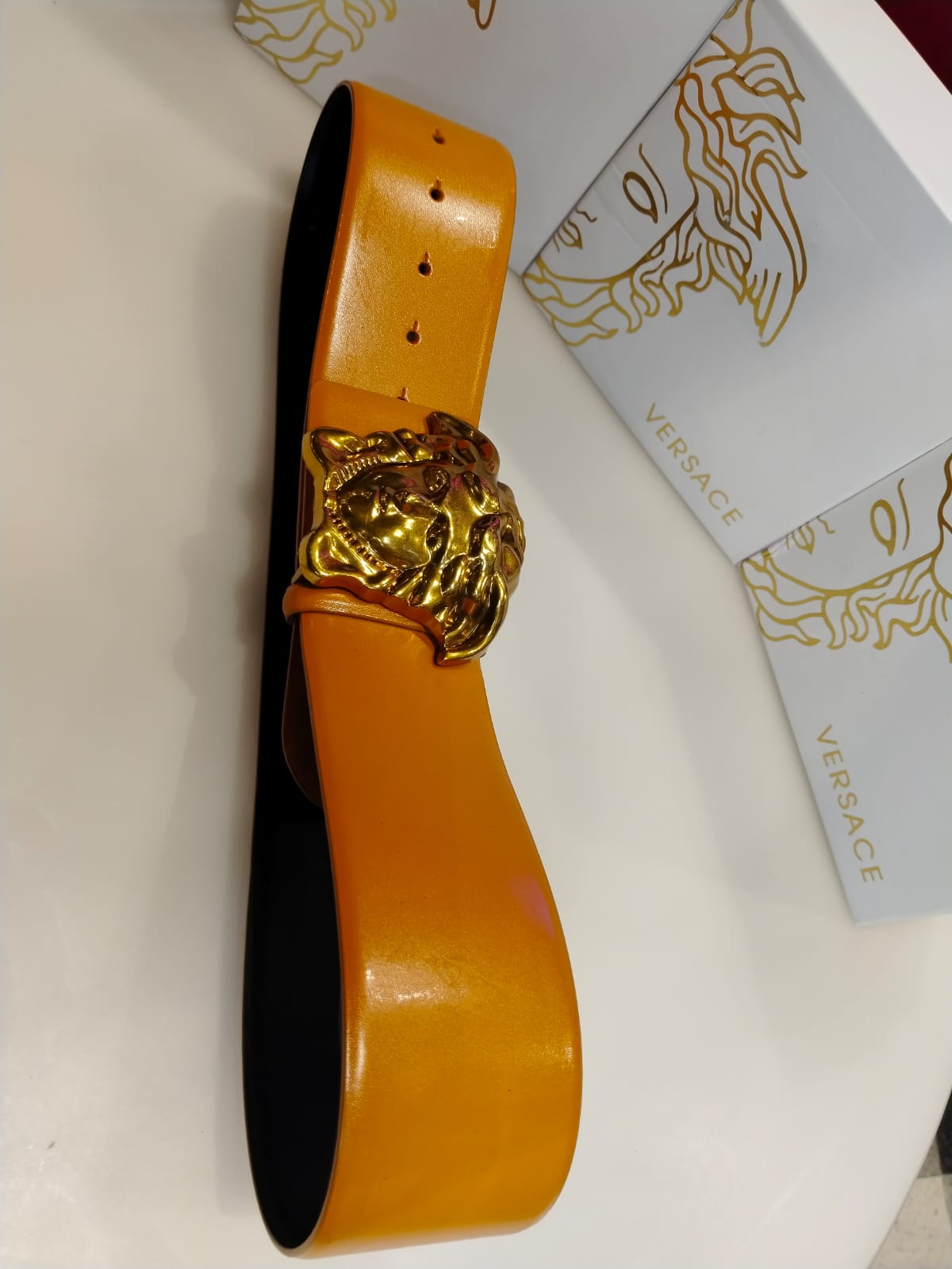 LA MEDUSA LEATHER BELT