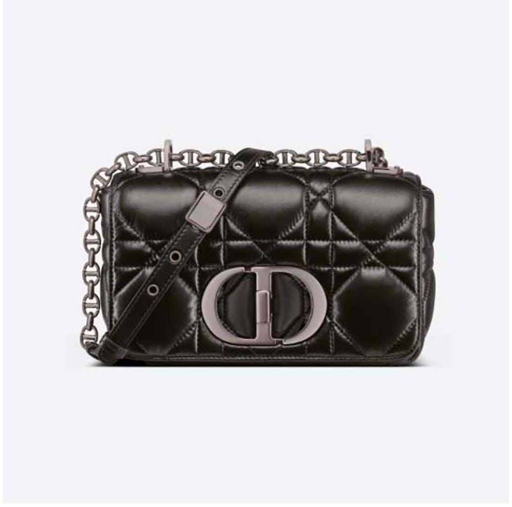 CARO BAG BLACK QUILTED MACROCANNAGE CALFSKIN