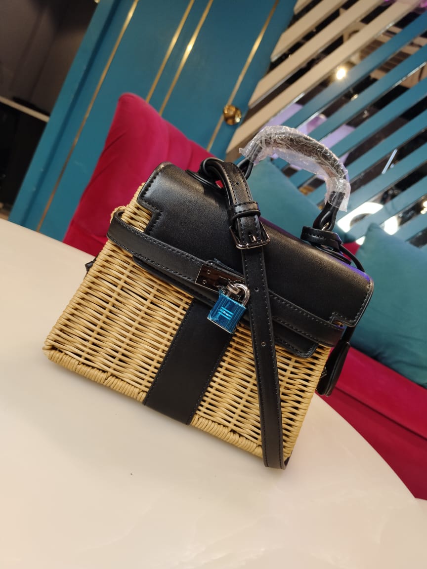 KELLY PICNIC STRAW MINI HANDBAG